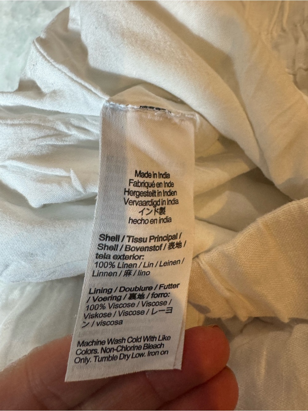 J. Crew White 100% Linen Resort Shorts (Lined) with Pockets! - Picture 3 of 7